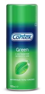 Интимный гель-смазка Contex Green с антибактериальным эффектом, 100 мл