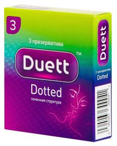 «Duett Dotted» Презервативы с точечной структурой